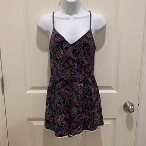 Free People Paisley Romper NWT 0